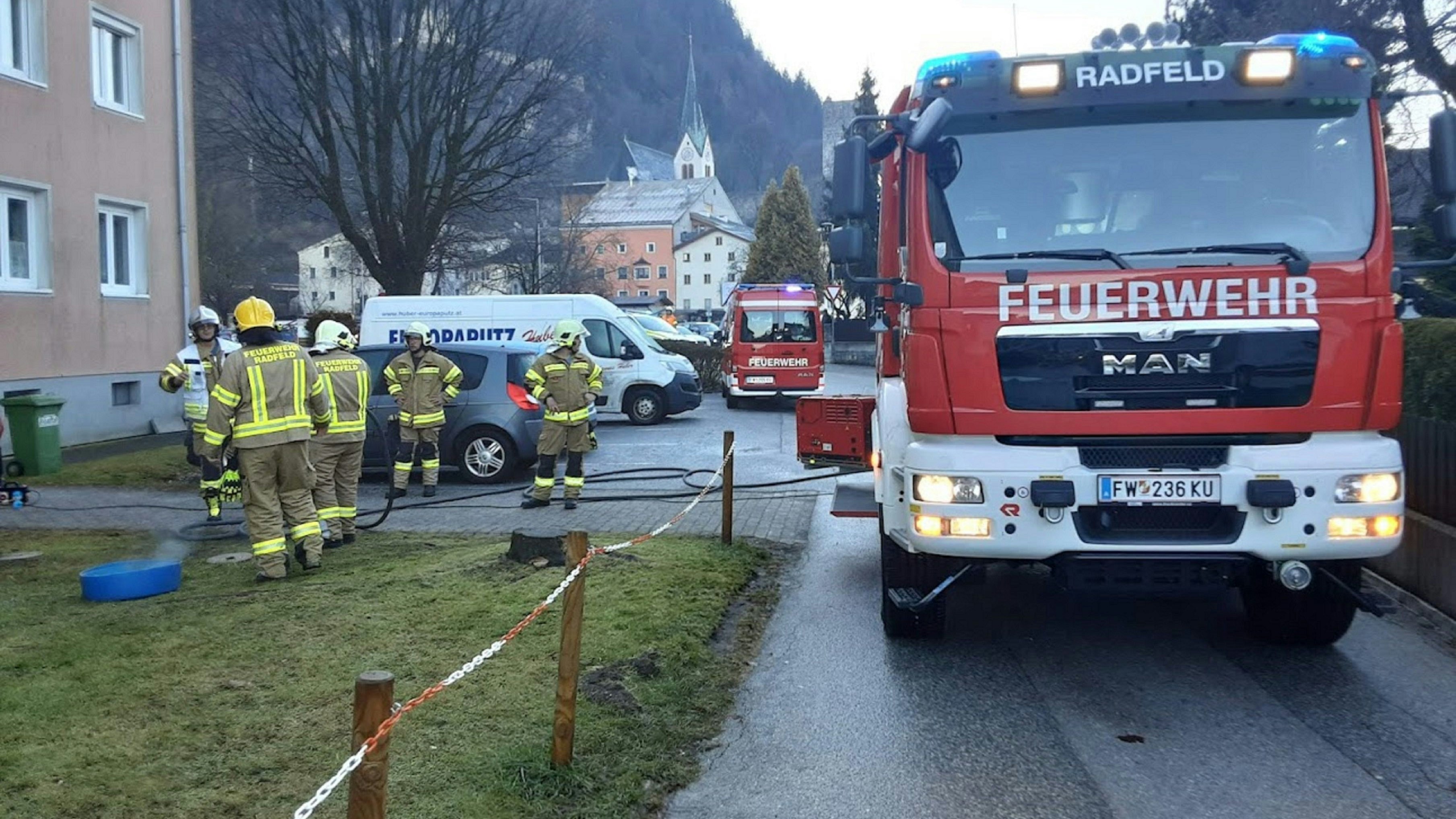 Radfeld-Feuerwehreinsatz wegen starker Rauchentwicklung in Wohnung-Fotocredit: ZOOM.TIROL 