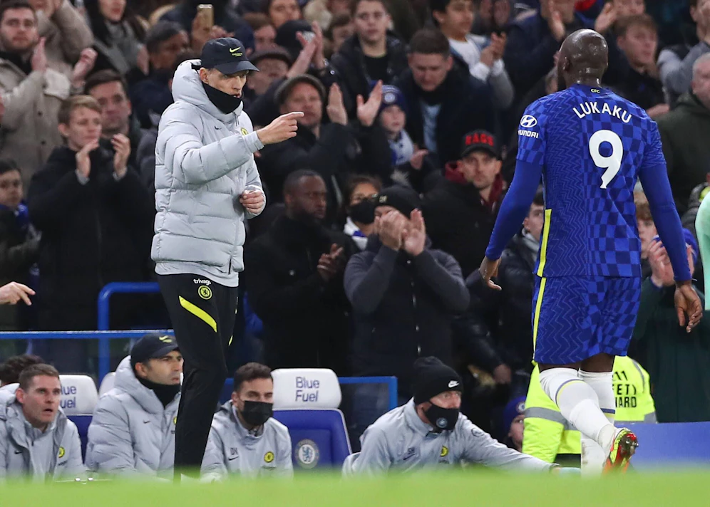 Thomas Tuchel und Romelu Lukaku.