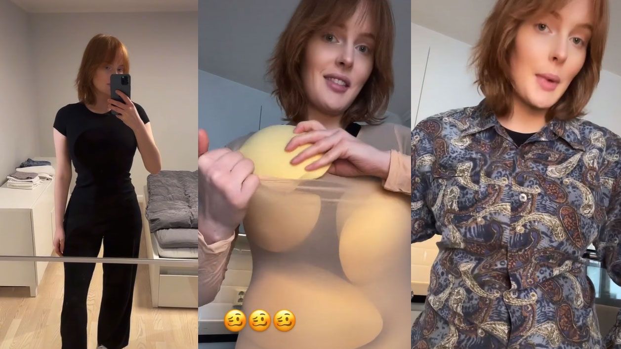 Dieses Model lässt mit einem viral gewordenen TikTok-Video aufhorchen: Sie stopfe ihre Größe nur aus.