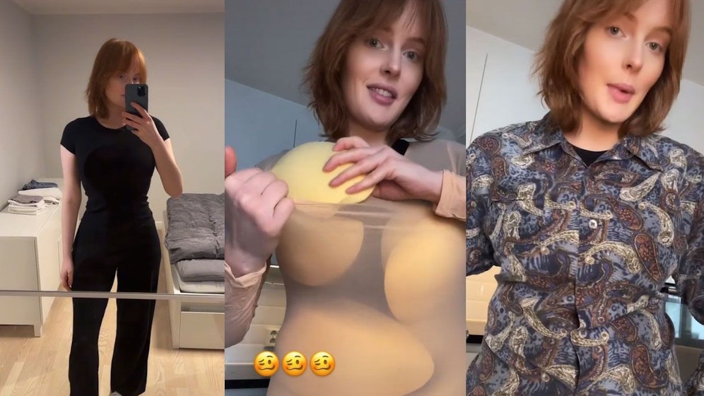Dieses Model lässt mit einem viral gewordenen TikTok-Video aufhorchen: Sie stopfe ihre Größe nur aus.