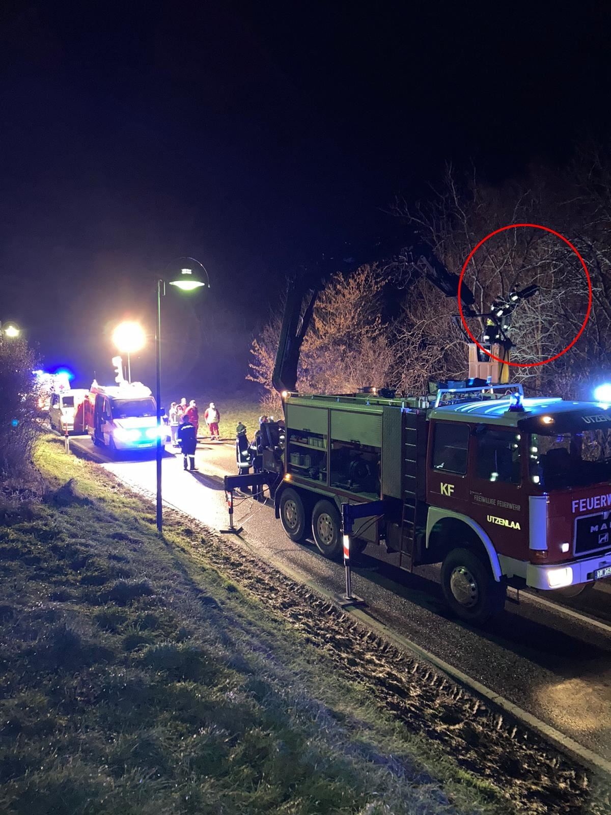 Hier saß der Mann fest.