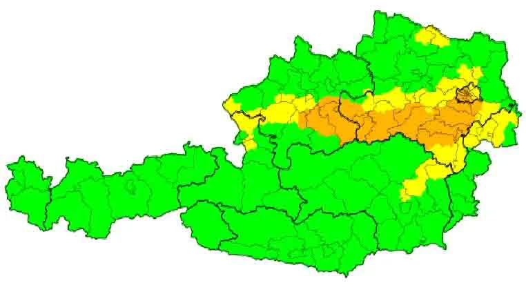 Aktuelle Unwetterwarnungen