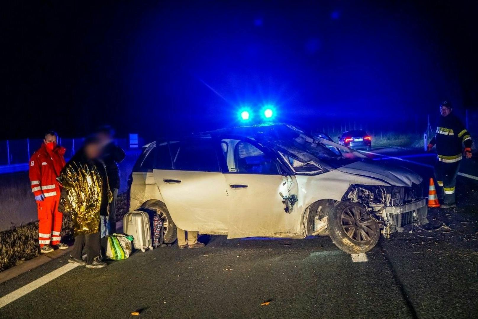 Schwerer Verkehrsunfall auf der Südautobahn in Richtung Graz