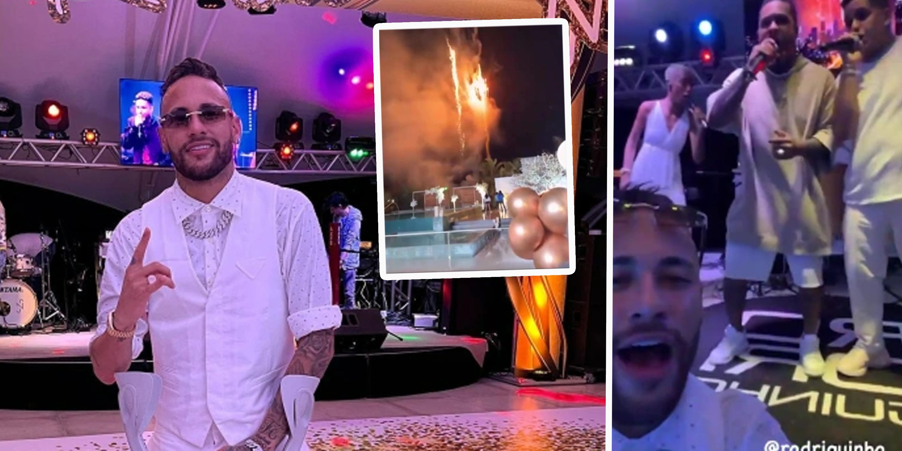 Neymar feierte Silvester auf seinem Luxus-Anwesen.