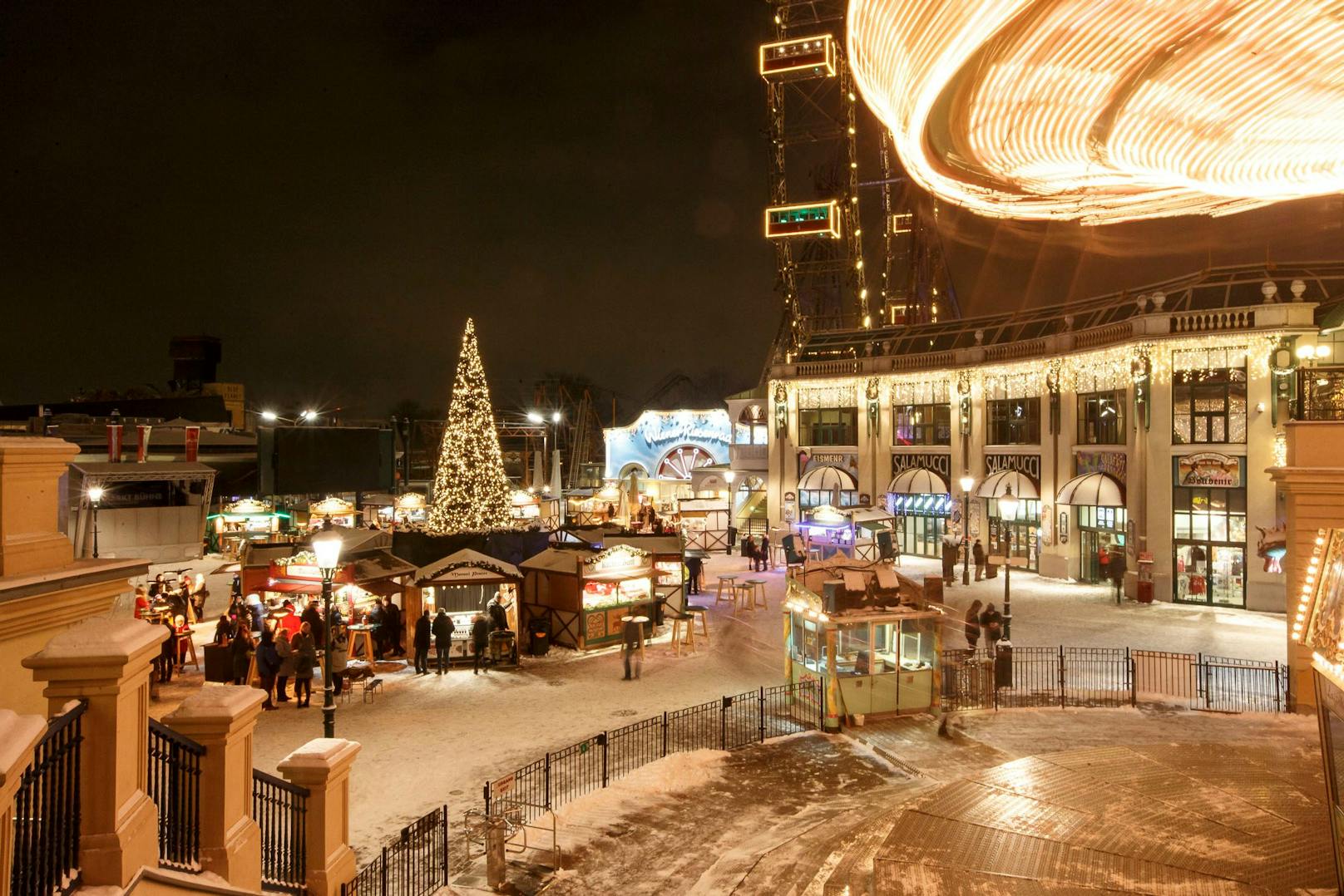 Lichterglanz im Wiener Prater – der nächste Wintermarkt startet im November 2022.