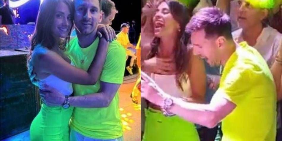 Lionel Messi beim Feiern in Argentinien