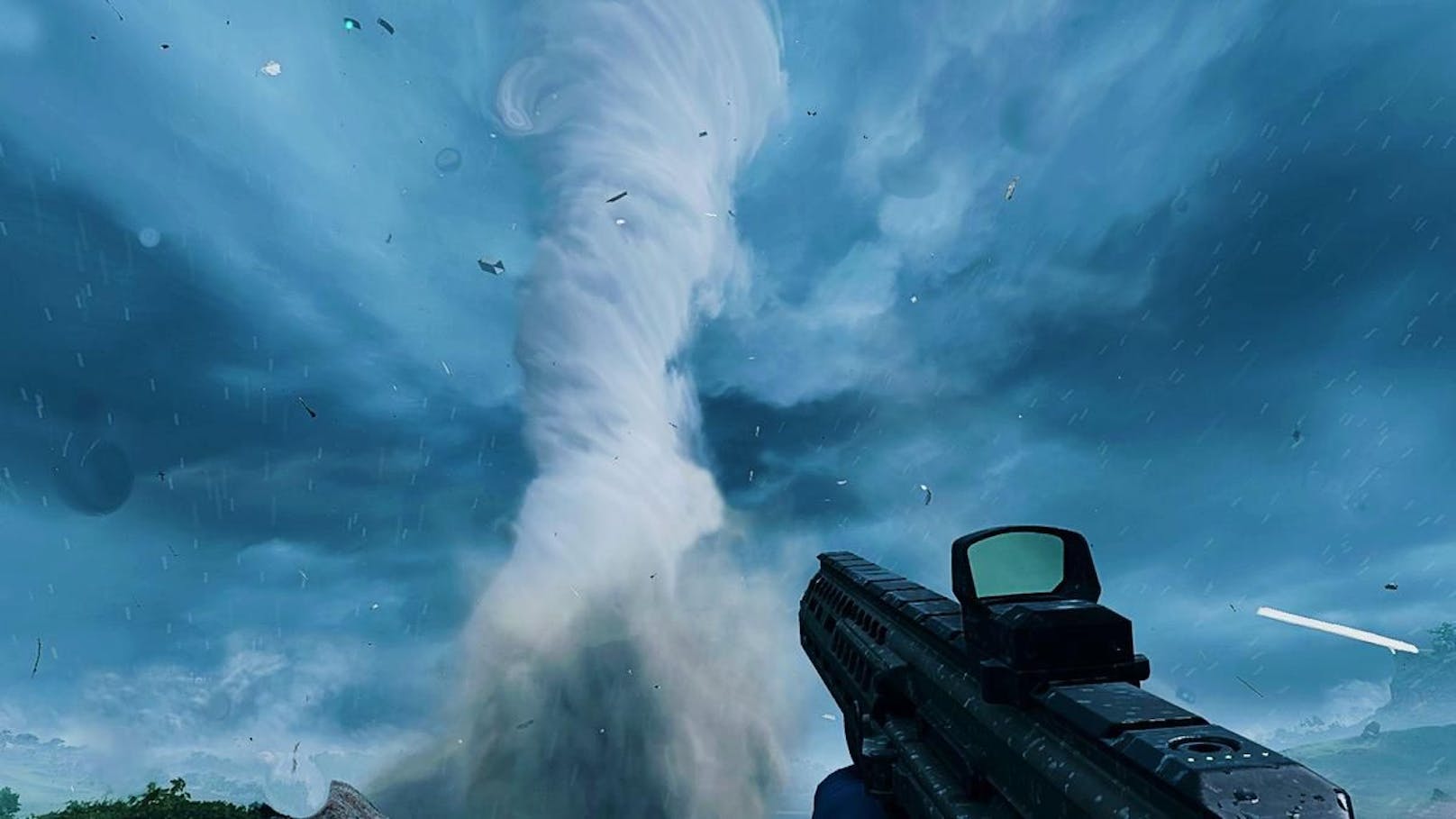 Im neuen "Battlefield 2042" gibt es auch Tornados und andere Unwetter. Die Fans hoffen auf einen ähnlich dynamischen Einfluss der Wettereffekte.