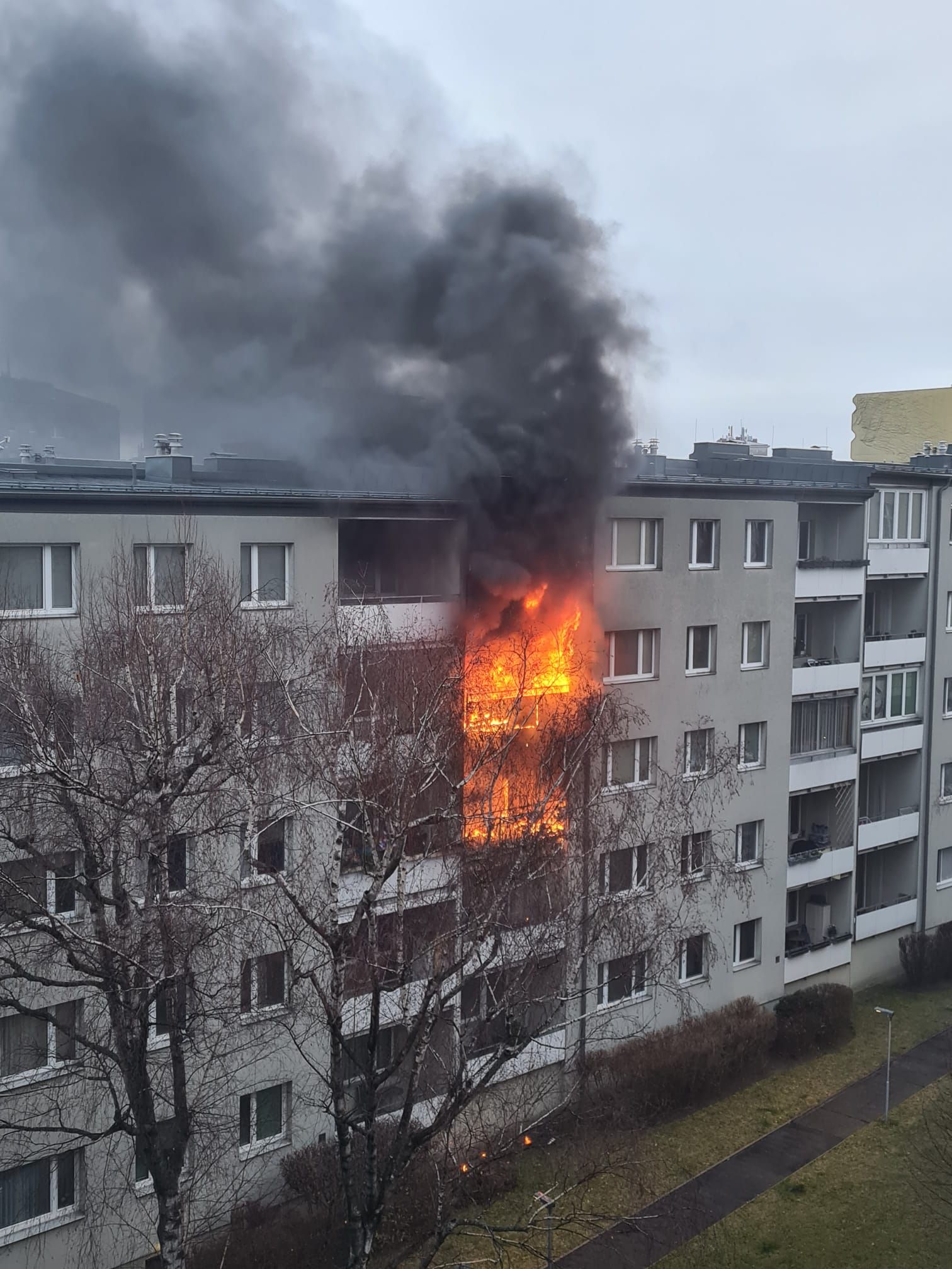 Feuer in Wien-Favoriten.