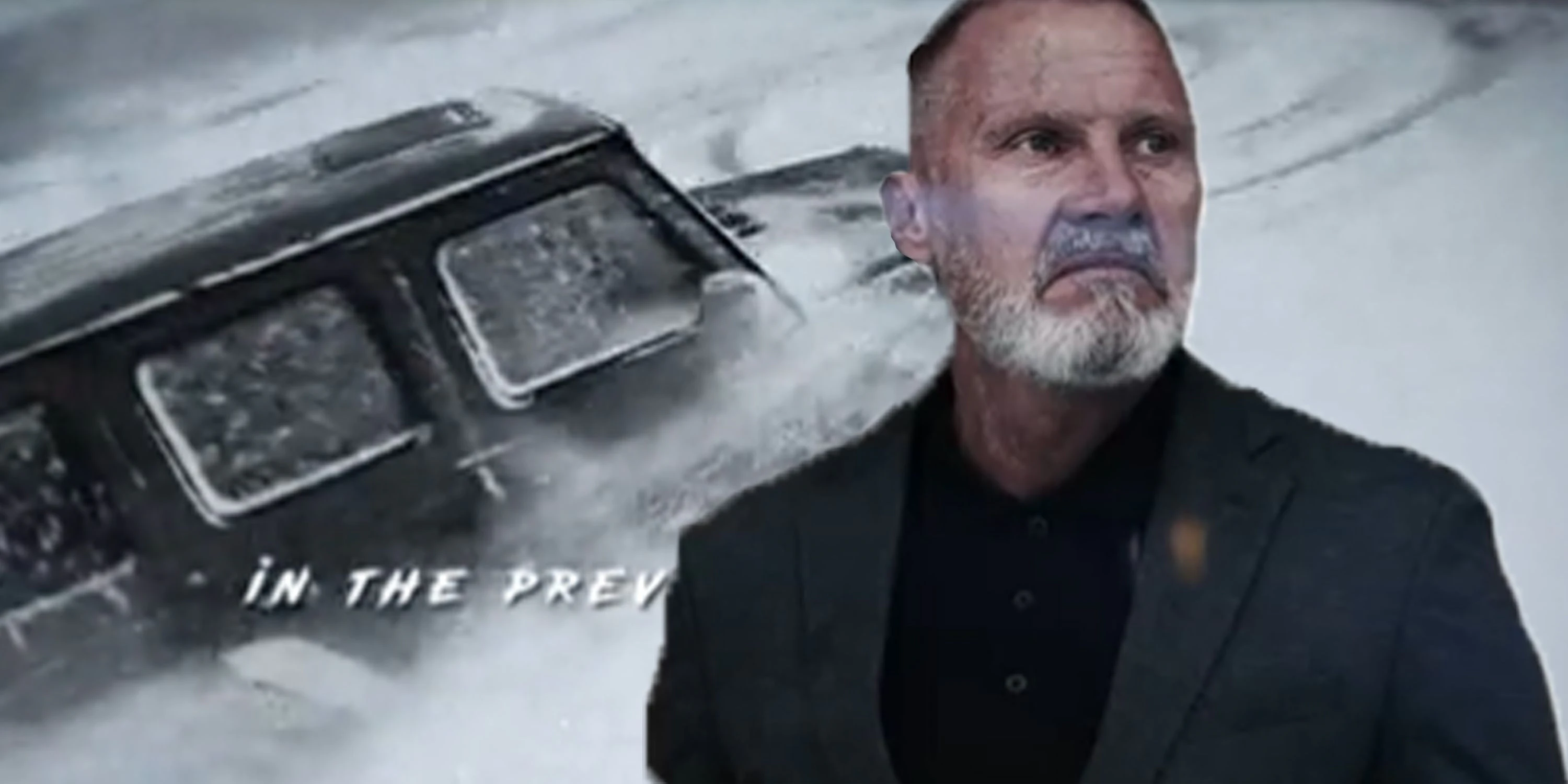 Thorsten Fink rast in seinem Mercedes über den Schnee.