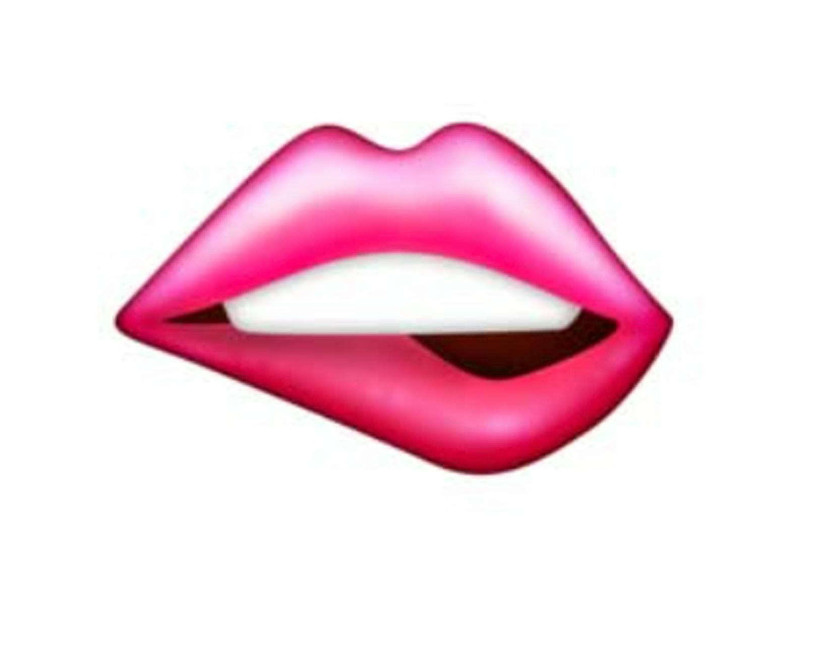 Sowie dieses Lippen-Emoji…