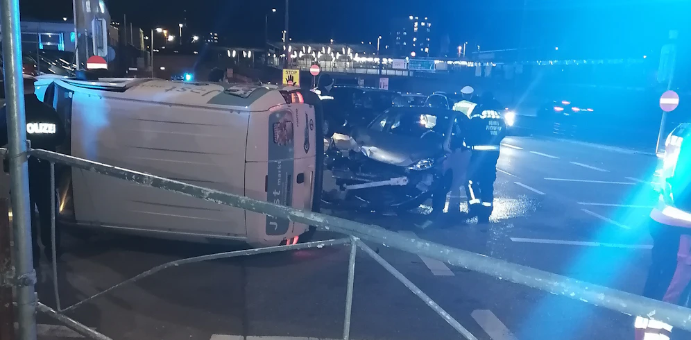 Verkehrsunfall in der Donaustadt.