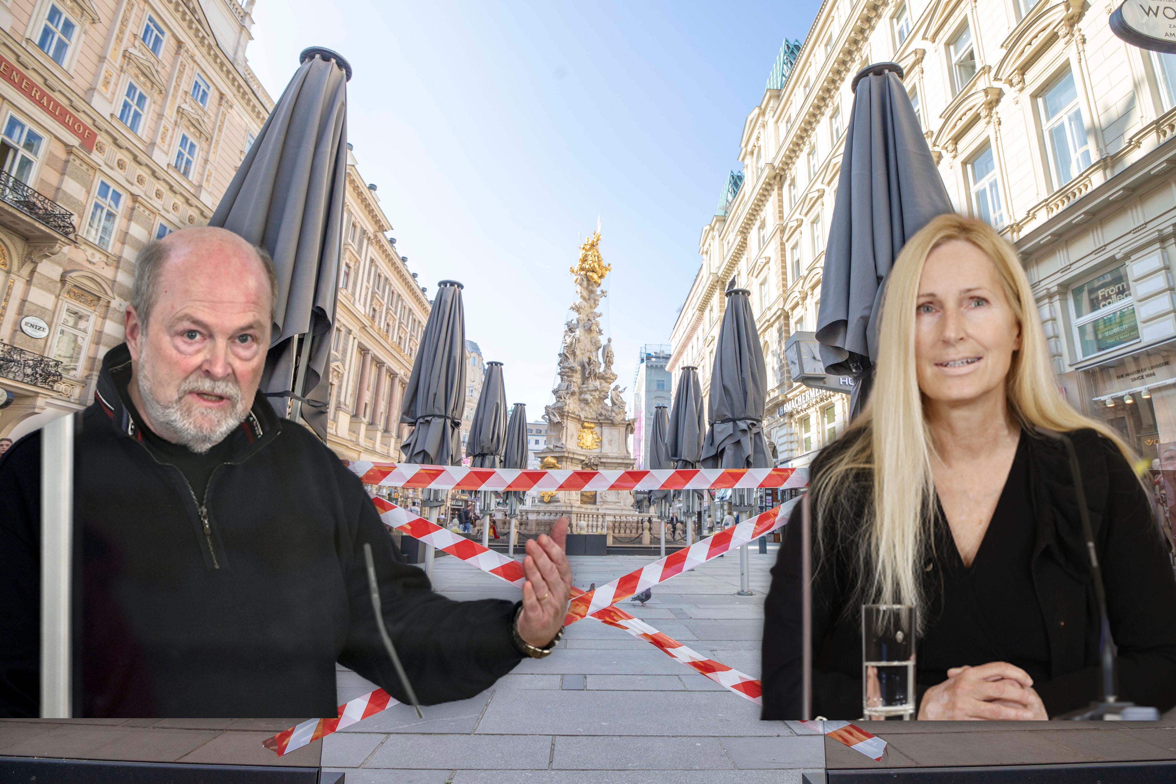 Infektiologe Herwig Kollaritsch und Epidemiologin Eva Schernhammer sind Teil des Krisenstabs GECKO.