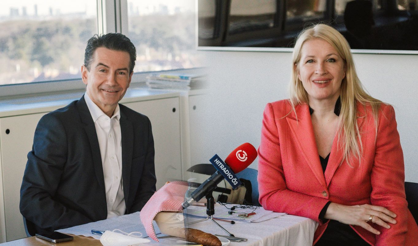 ORF-Generaldirektor Roland Weißmann plauderte mit Claudia Stöckl bei 