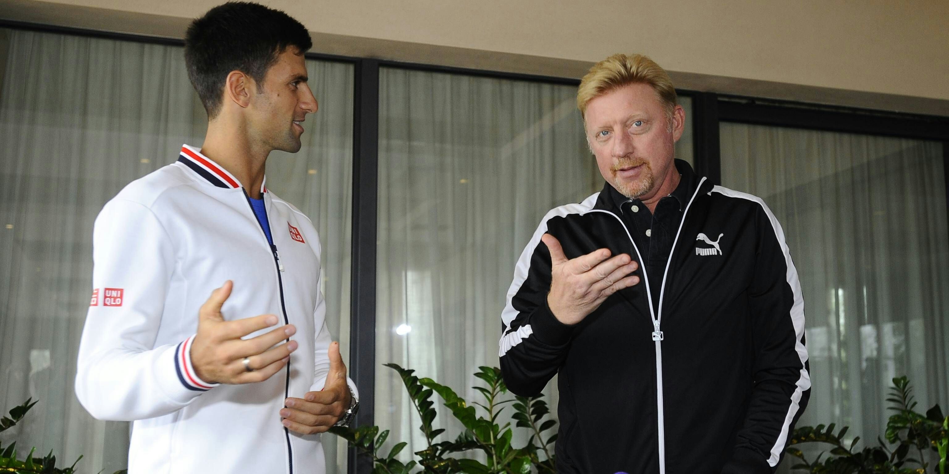 Novak Djokovic und Boris Becker