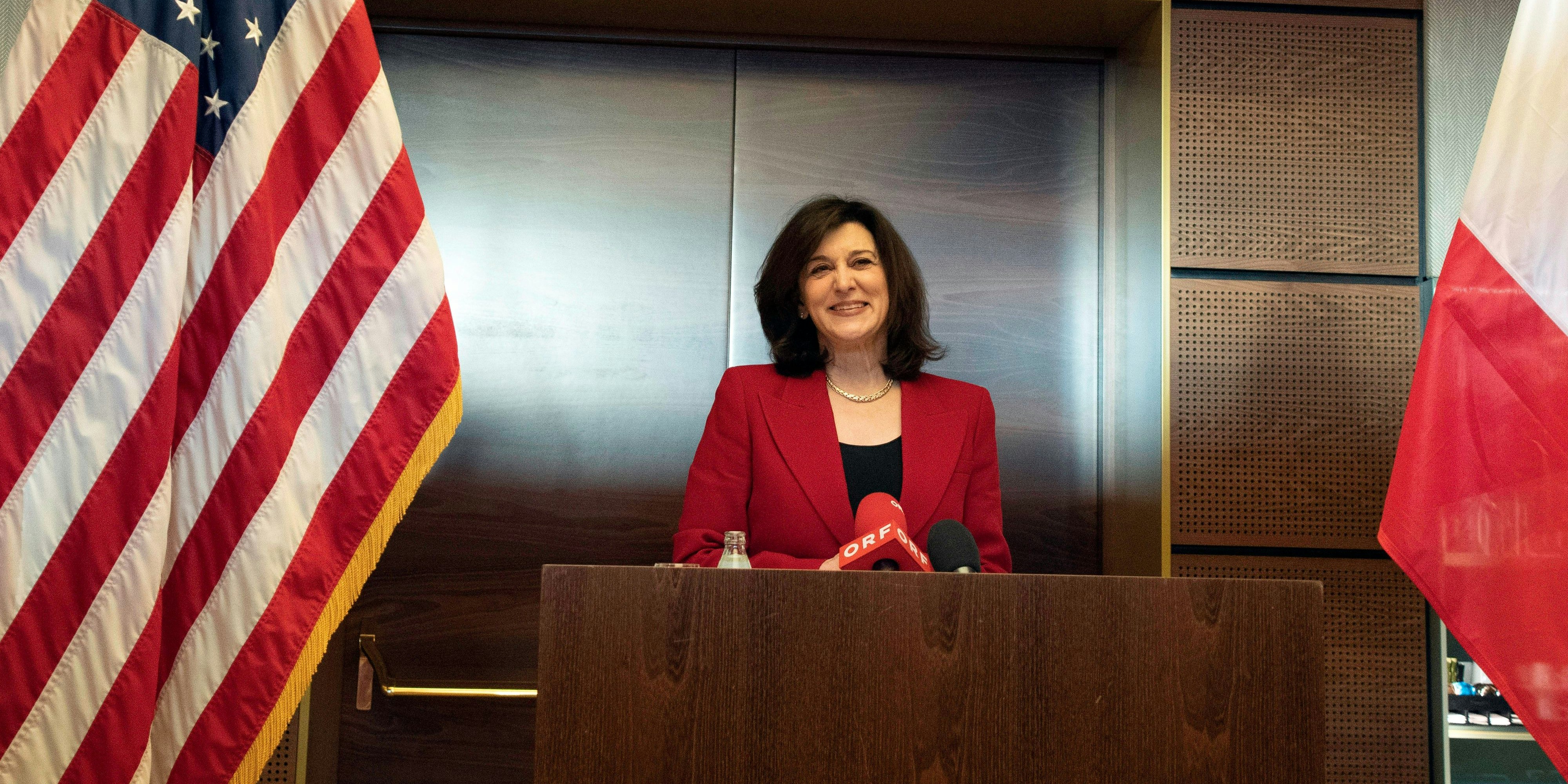 Österreichs neue US-Boschafterin Victoria Reggie Kennedy freut sich auf ihre neue Aufgabe.