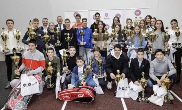 Djokovic in seinem Tennis-Center am 17. Dezember