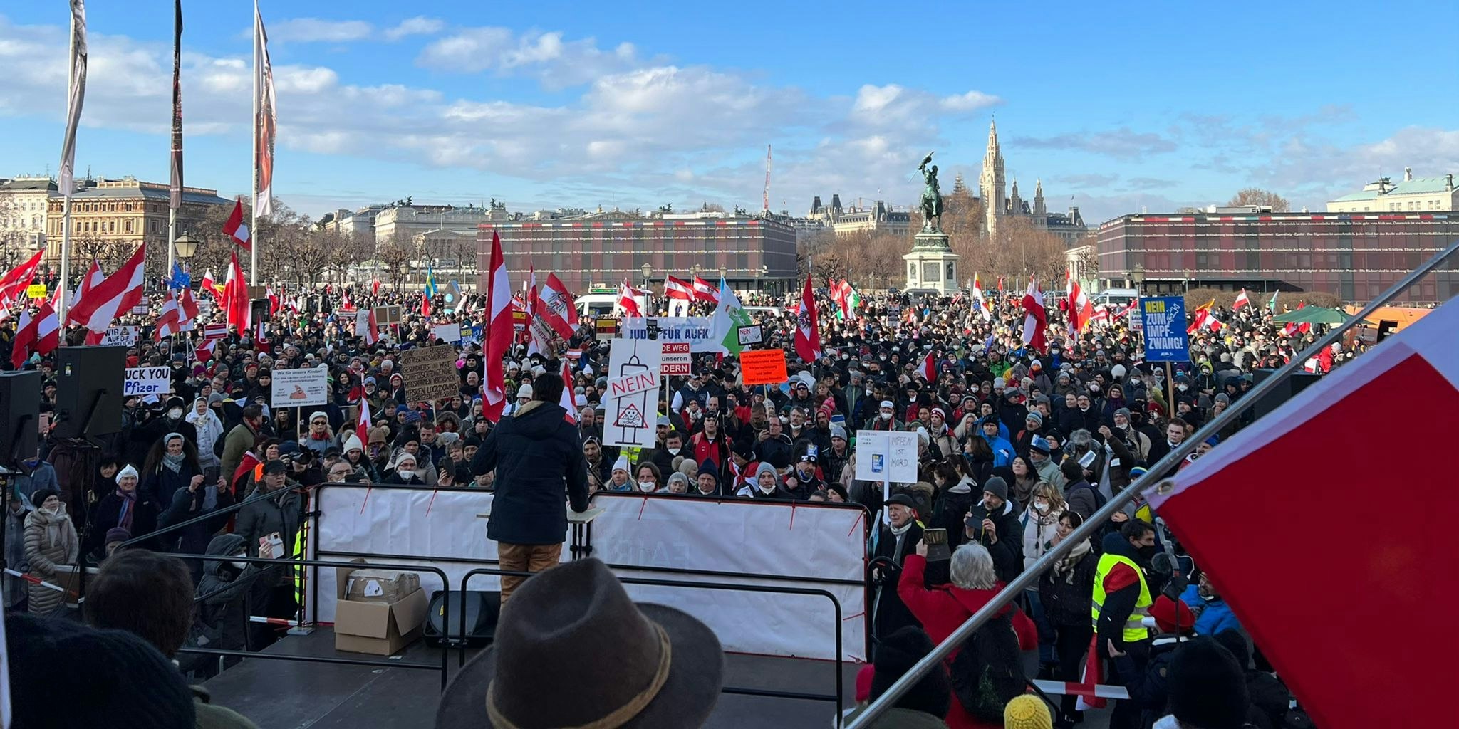 Tausende bei Wien-Demo – DSN besuchte Organisatoren