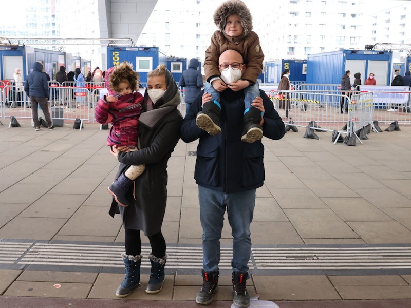 Claudio und Monica haben mit ihren beiden Kindern nicht lange warten müssen: "Vom Anstellen bis zum fertigen Test hat es nur 10 bis 15 Minuten gedauert."