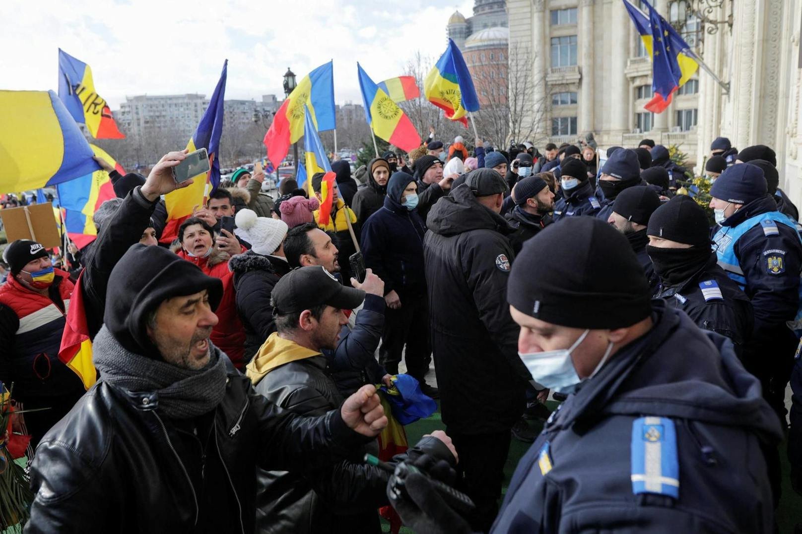 Auch in Rumänien führten Covid-Massnahmen in der Vergangenheit zu Protesten.