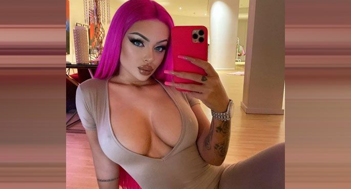 Katja Krasavice nahm 2018 an "Promi Big Brother" teil.