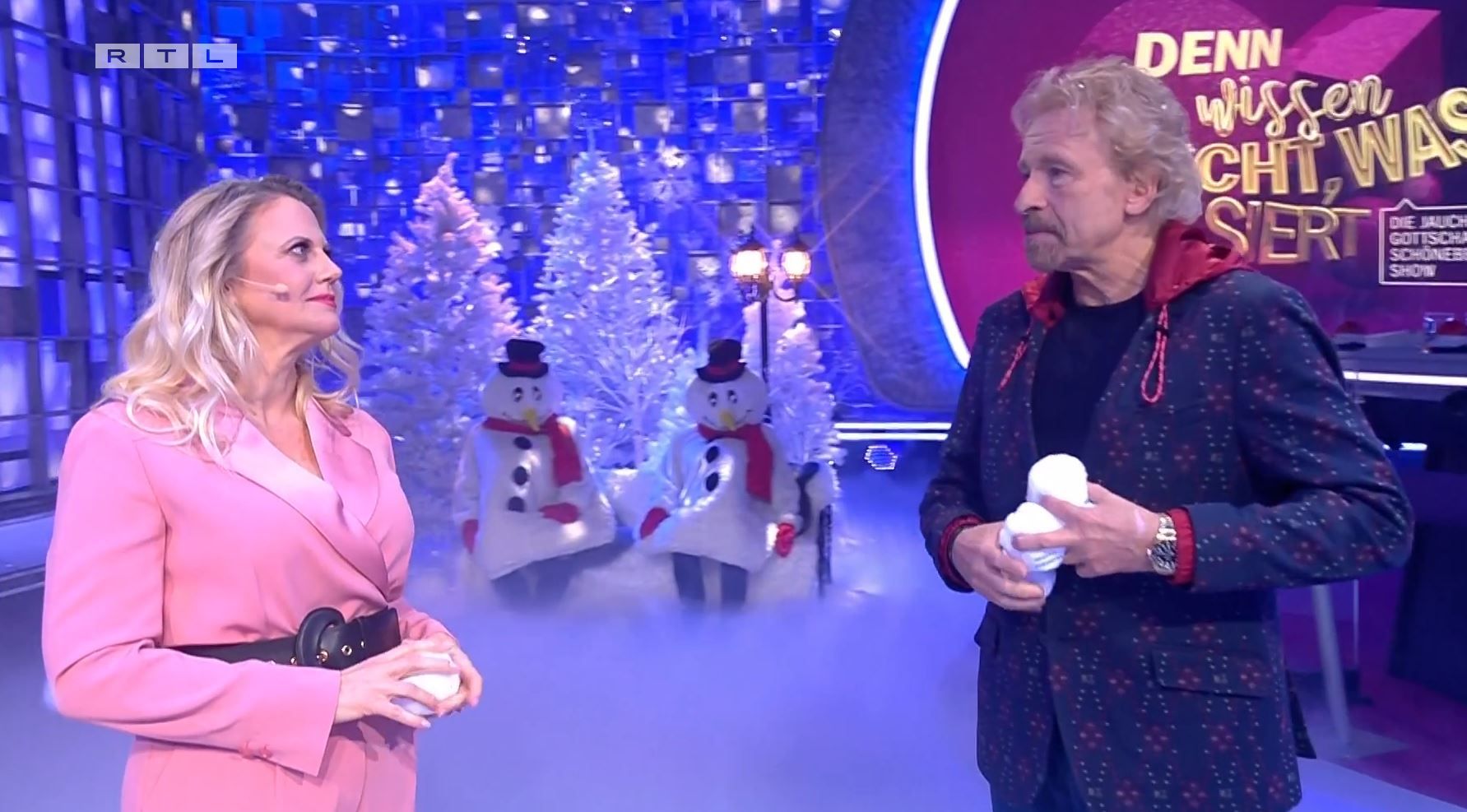 Barbara Schöneberger und Thomas Gottschalk bei "Denn sie wissen nicht, was passiert..."