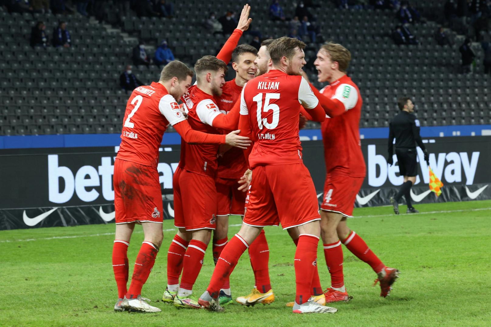 Köln jubelt gegen Hertha BSC