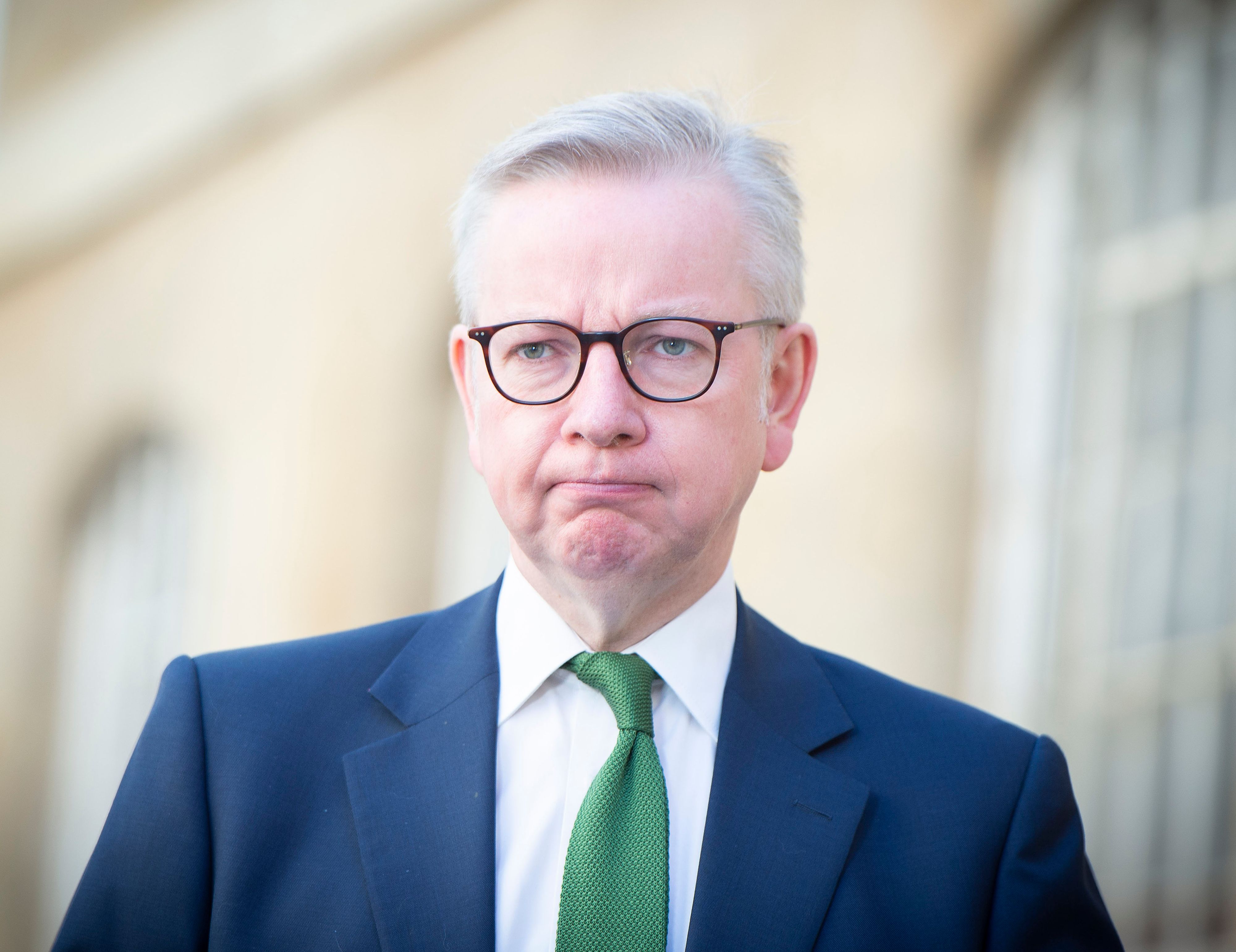 War im BBC-Lift gefangen: Minister Michael Gove.