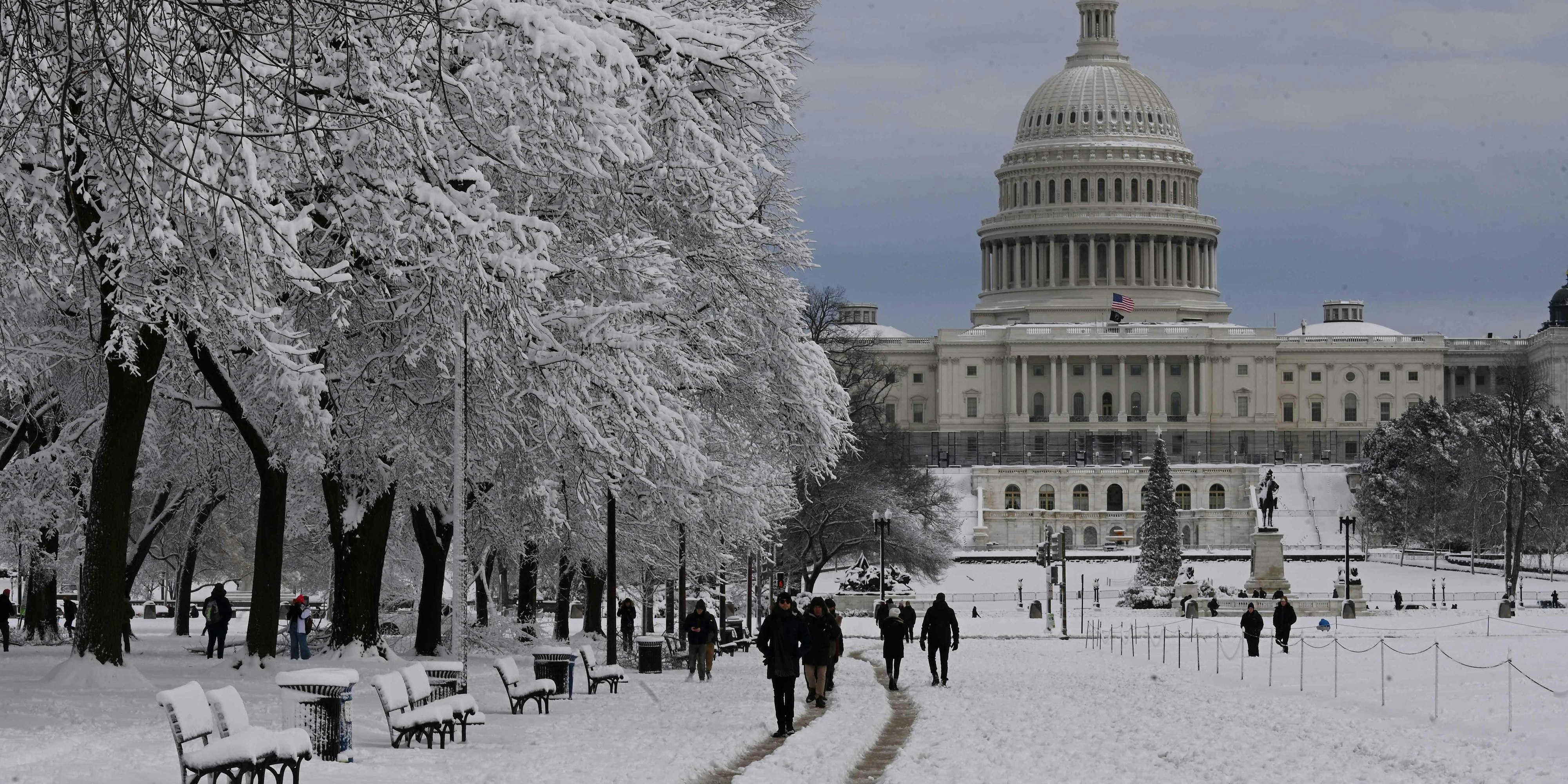 Vor allem im Nordosten der USA sinken die Temperaturen weit unter den Gefrierpunkt.