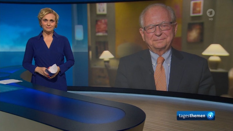 Gleich mehrmals sprach Interview-Gast Wolfgang Ischinger ARD-Moderatorin Caren Miosga mit falschem Namen an.