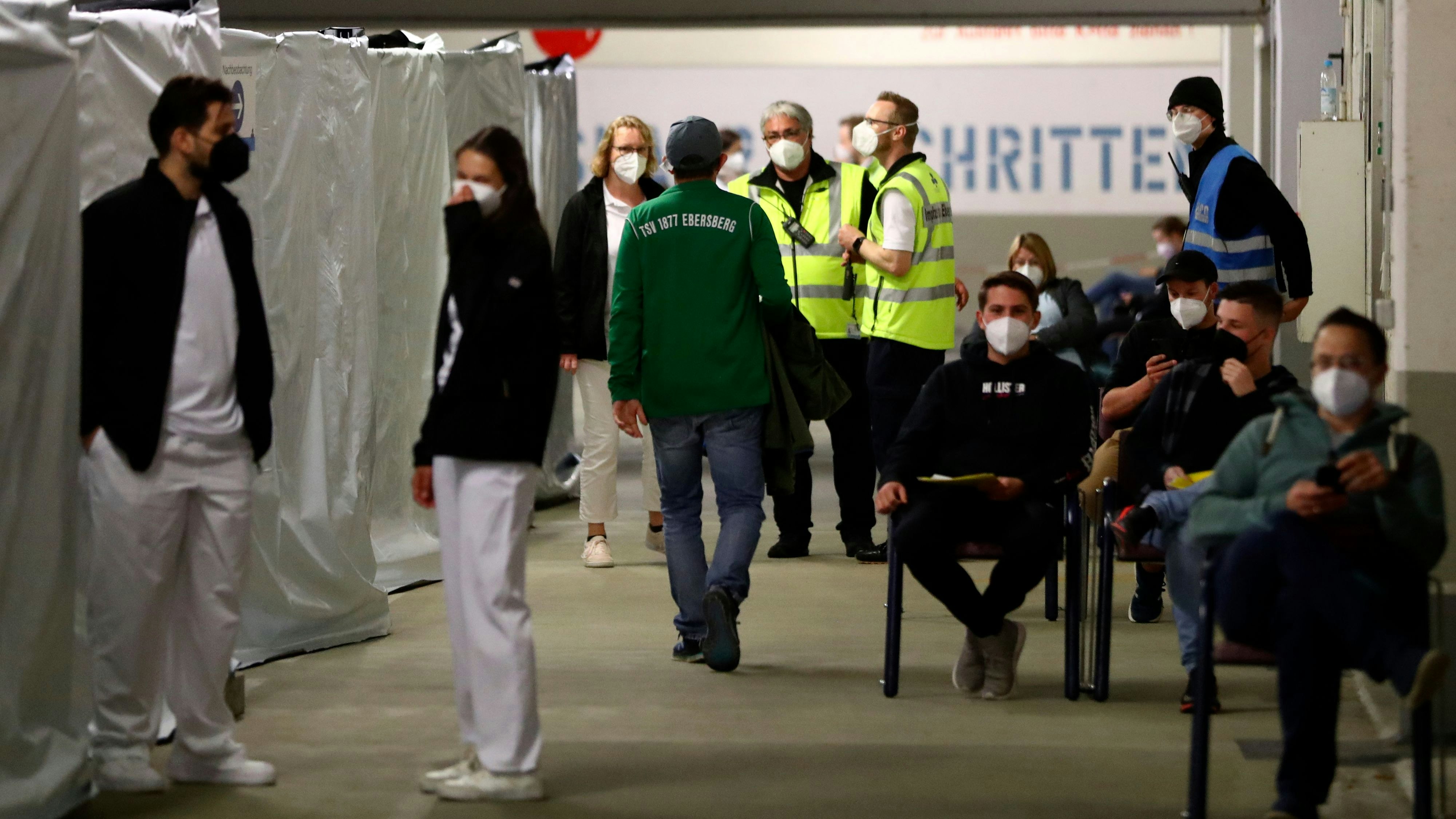 Ein Impfzentrum in Oberbayern.