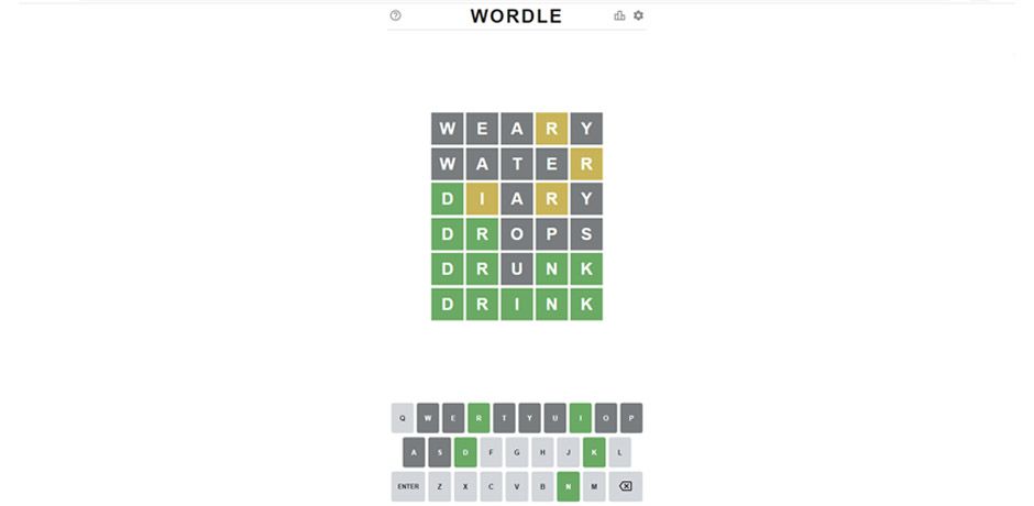 Das Wort-Spiel "Wordle" erobert derzeit die Rätsel-Community. Es geht darum, ein englisches Wort mit fünf Buchstaben herauszuknobeln.