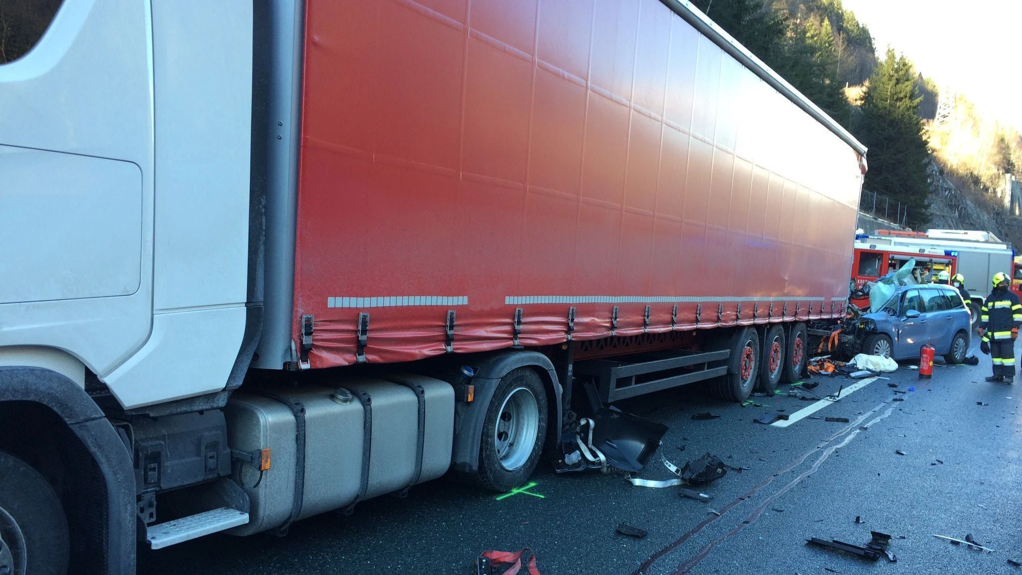 Crash auf der A9