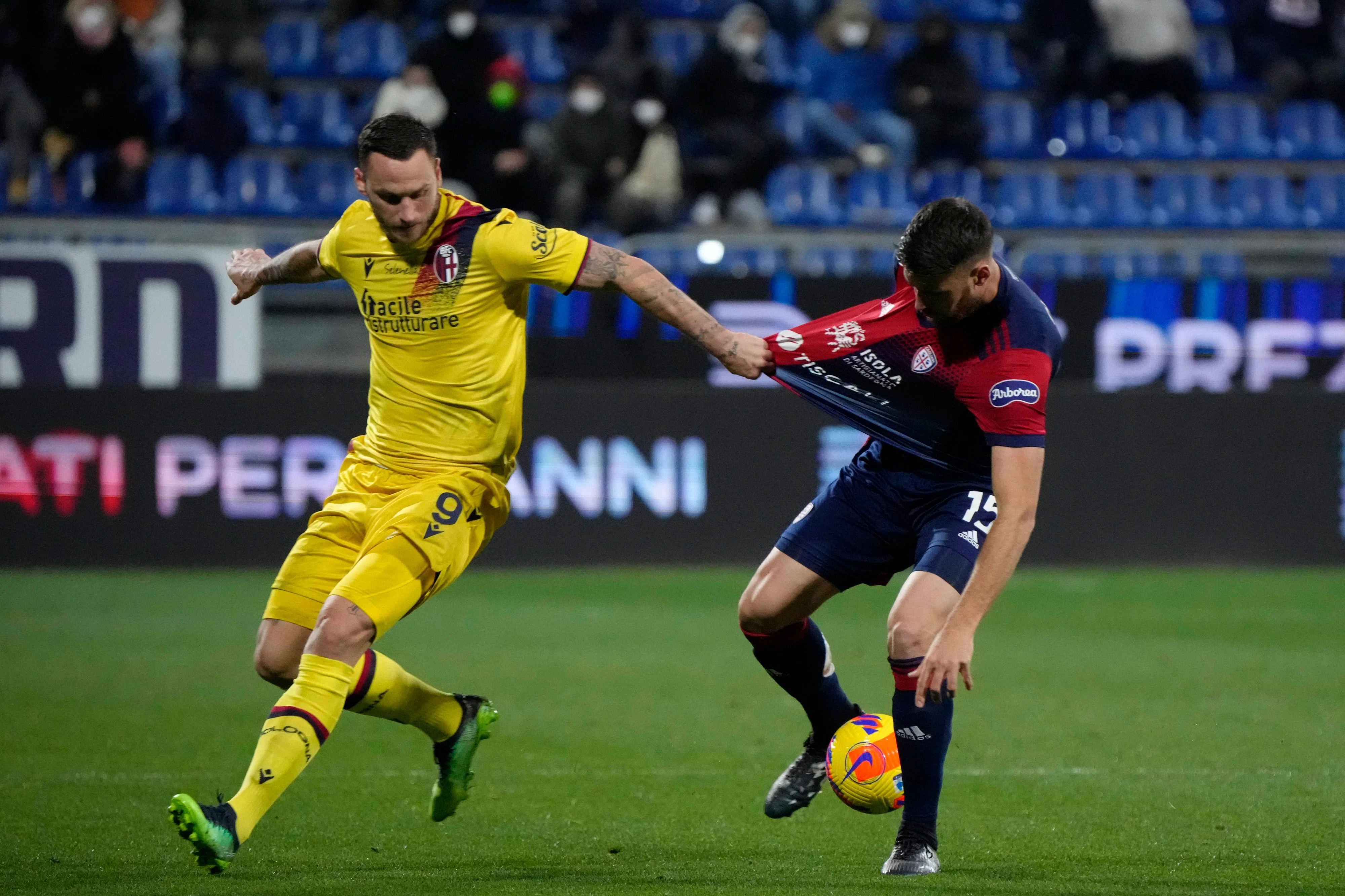 Marko Arnautovic im Einsatz gegen Cagliari Calcio.