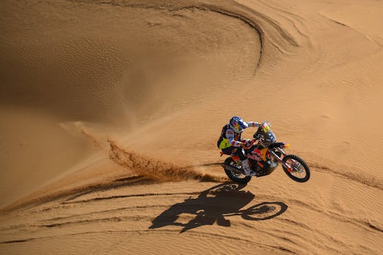 Matthias Walkner übernimmt die Führung bei der Rallye Dakar. 