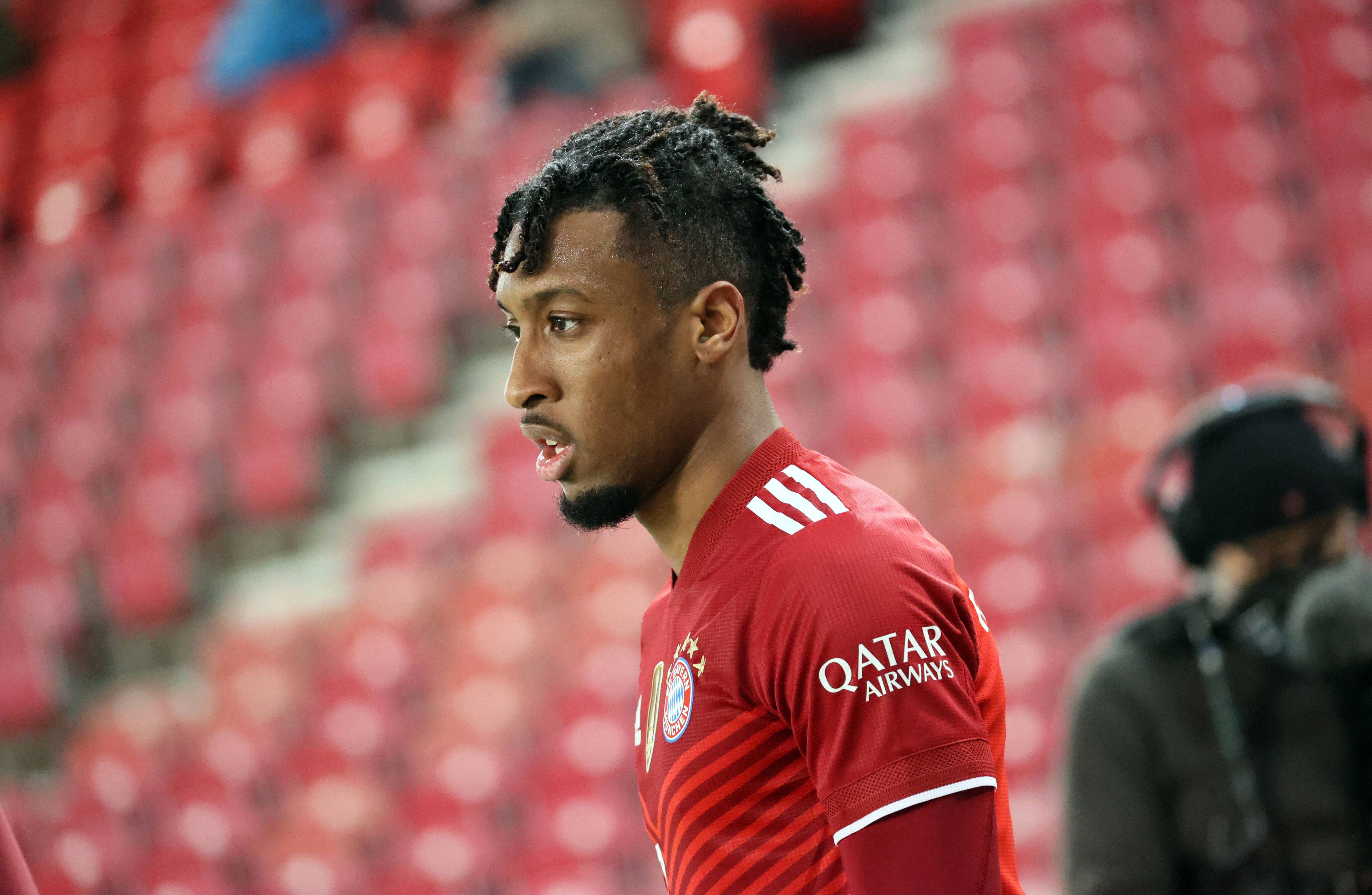 Kingsley Coman steht v or der Verlängerung bei den Bayern. 