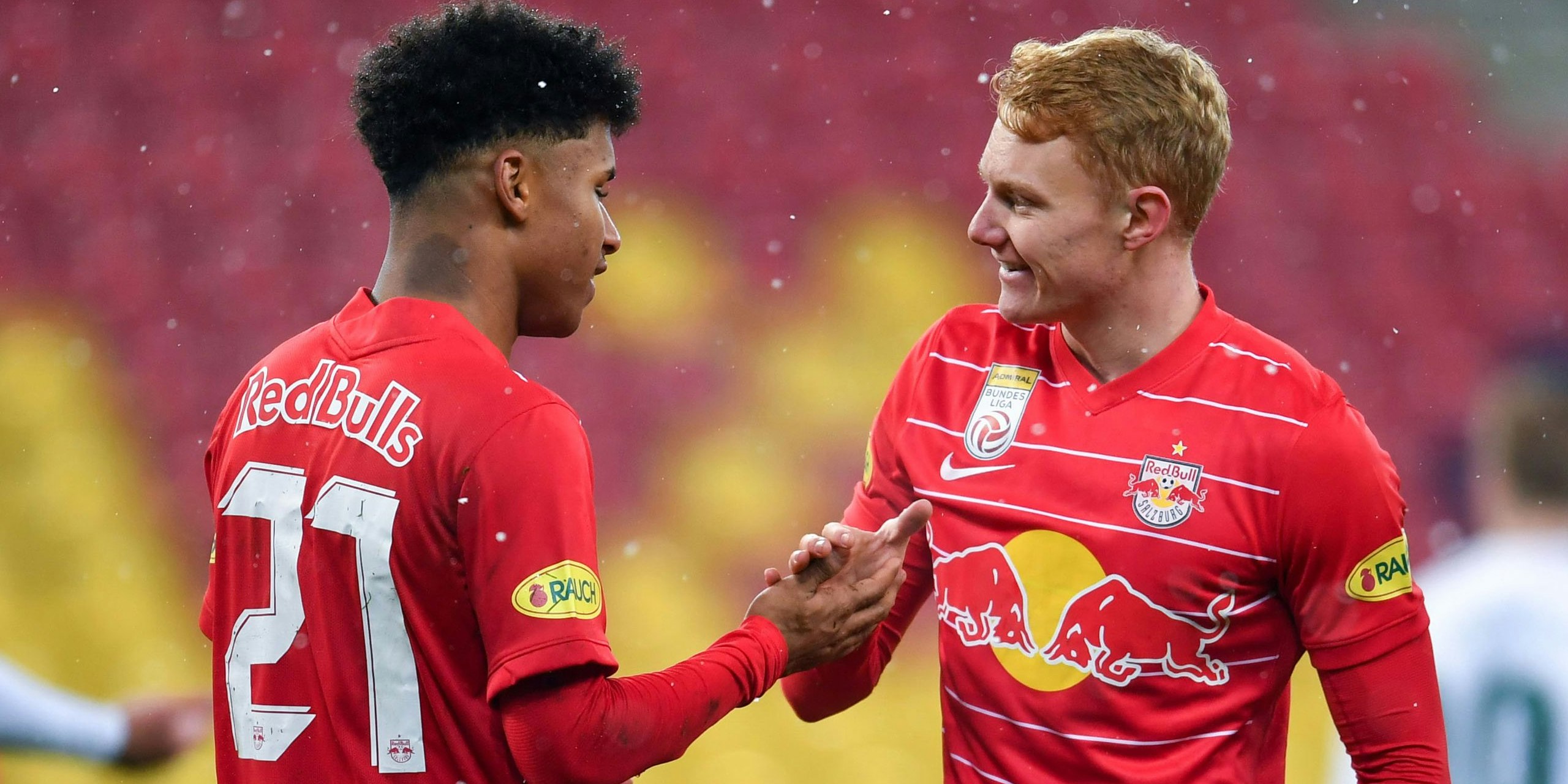 Nicolas Seiwald (r.) mit Karim Adeyemi