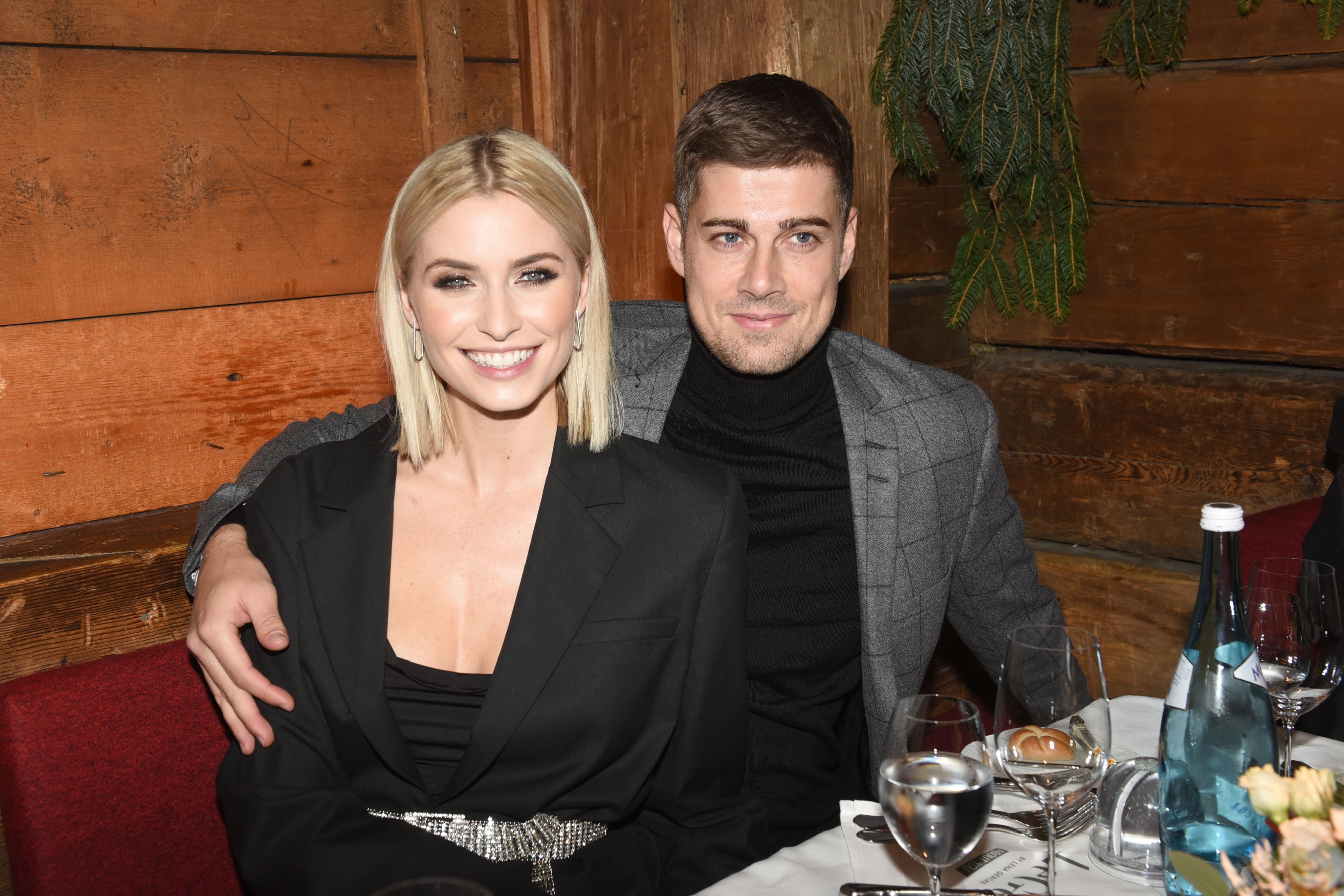 Model <strong>Lena Gercke</strong> mit ihrem Partner <strong>Dustin Schöne</strong>