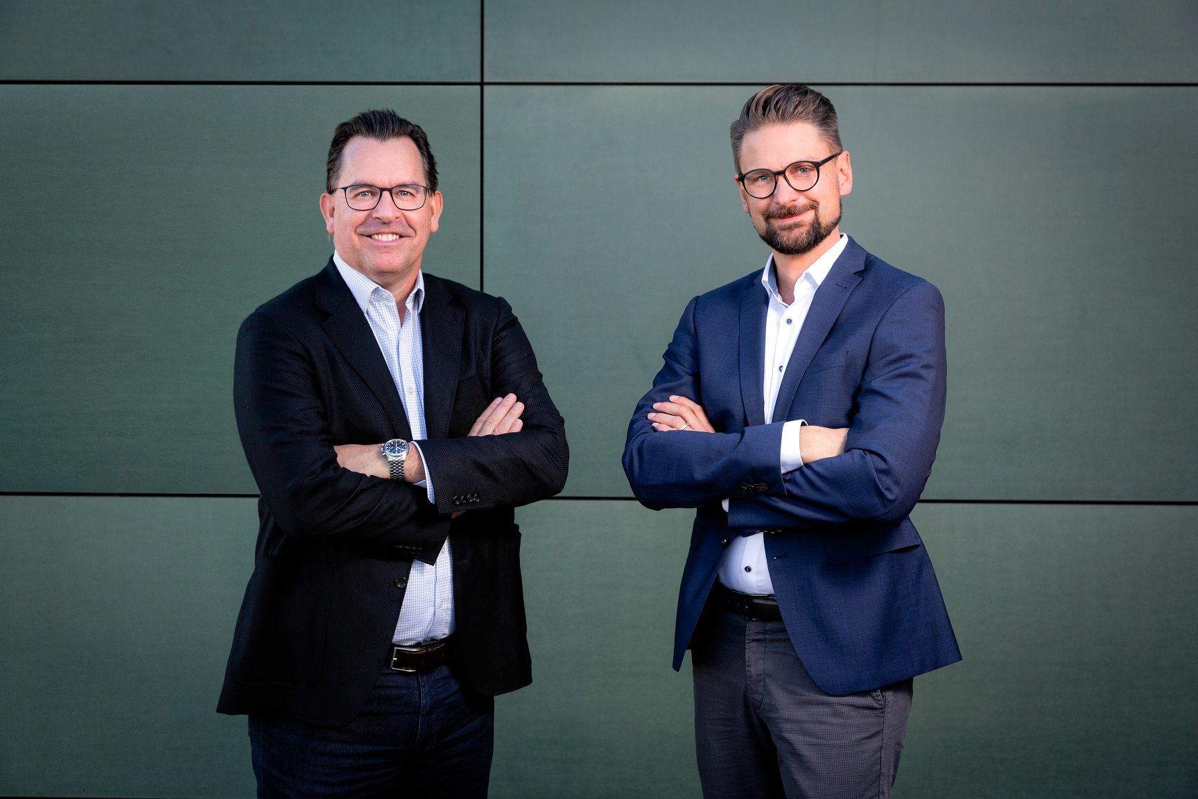 Egger Getränke-Geschäftsführer Frank van der Heijden und Reinhard Grießler