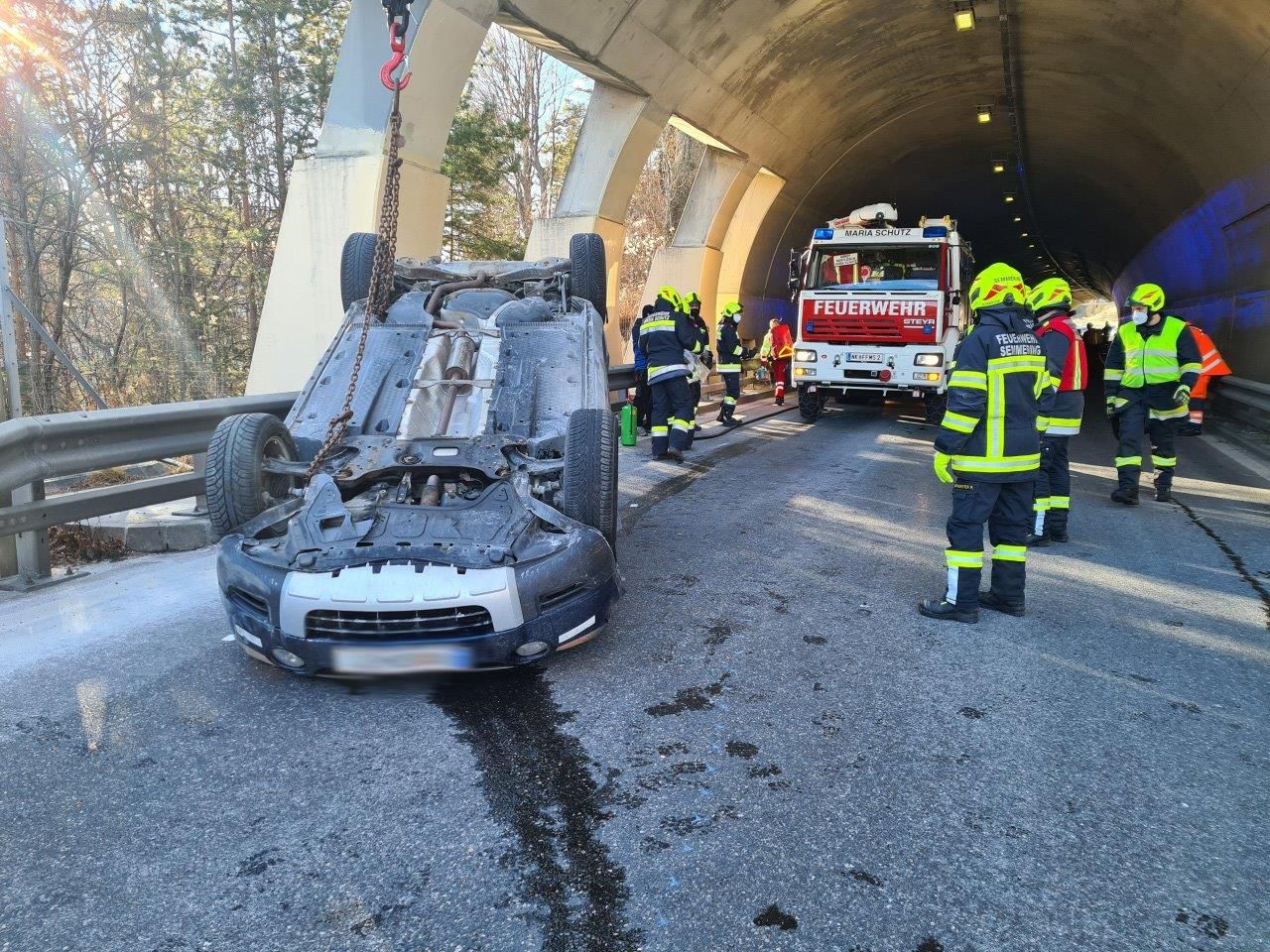 Schwerer Verkehrsunfall auf der S6