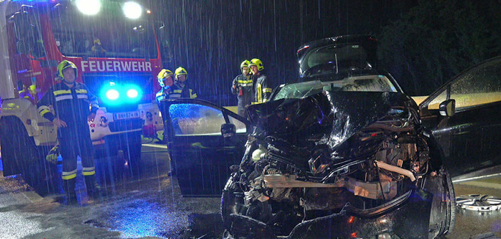 Bilder des Geisterfahrer-Unfalles