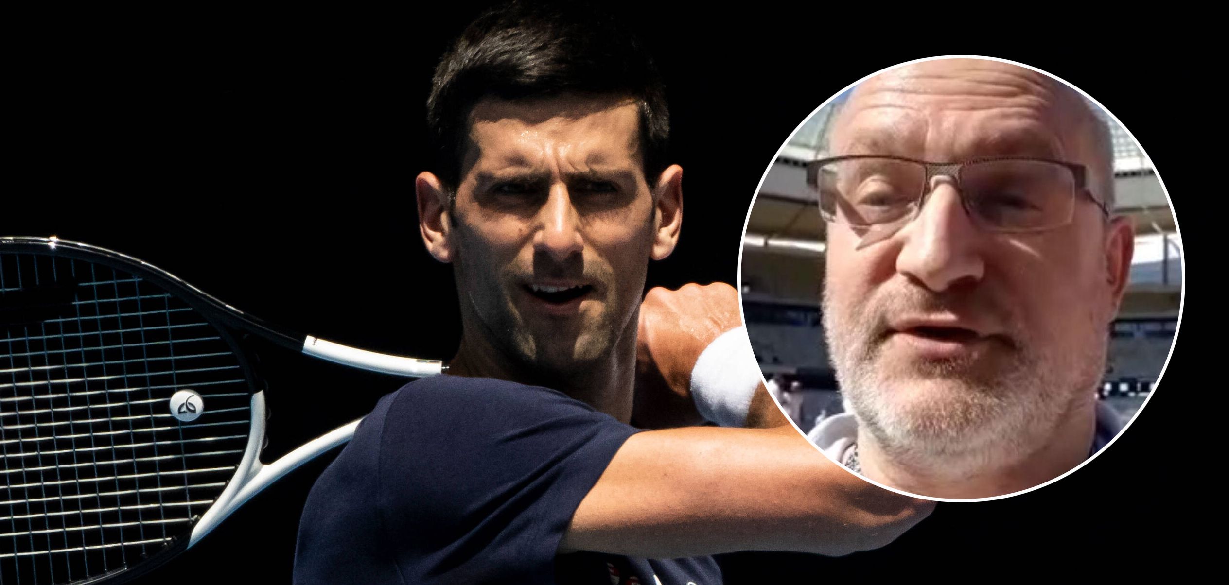 Novak Djokovic, Reporter Franck Ramella