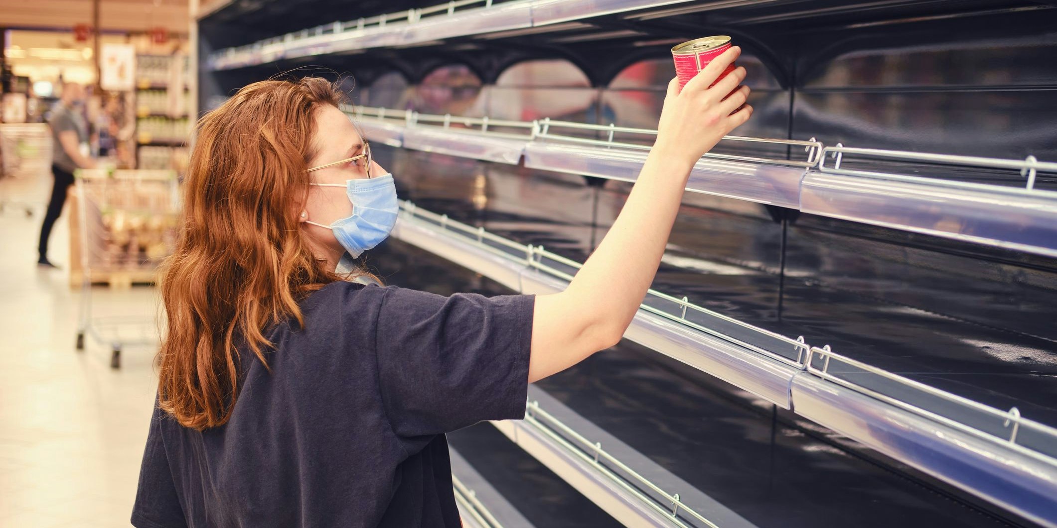 In den USA werden vielerorts die Lebensmittel knapp.