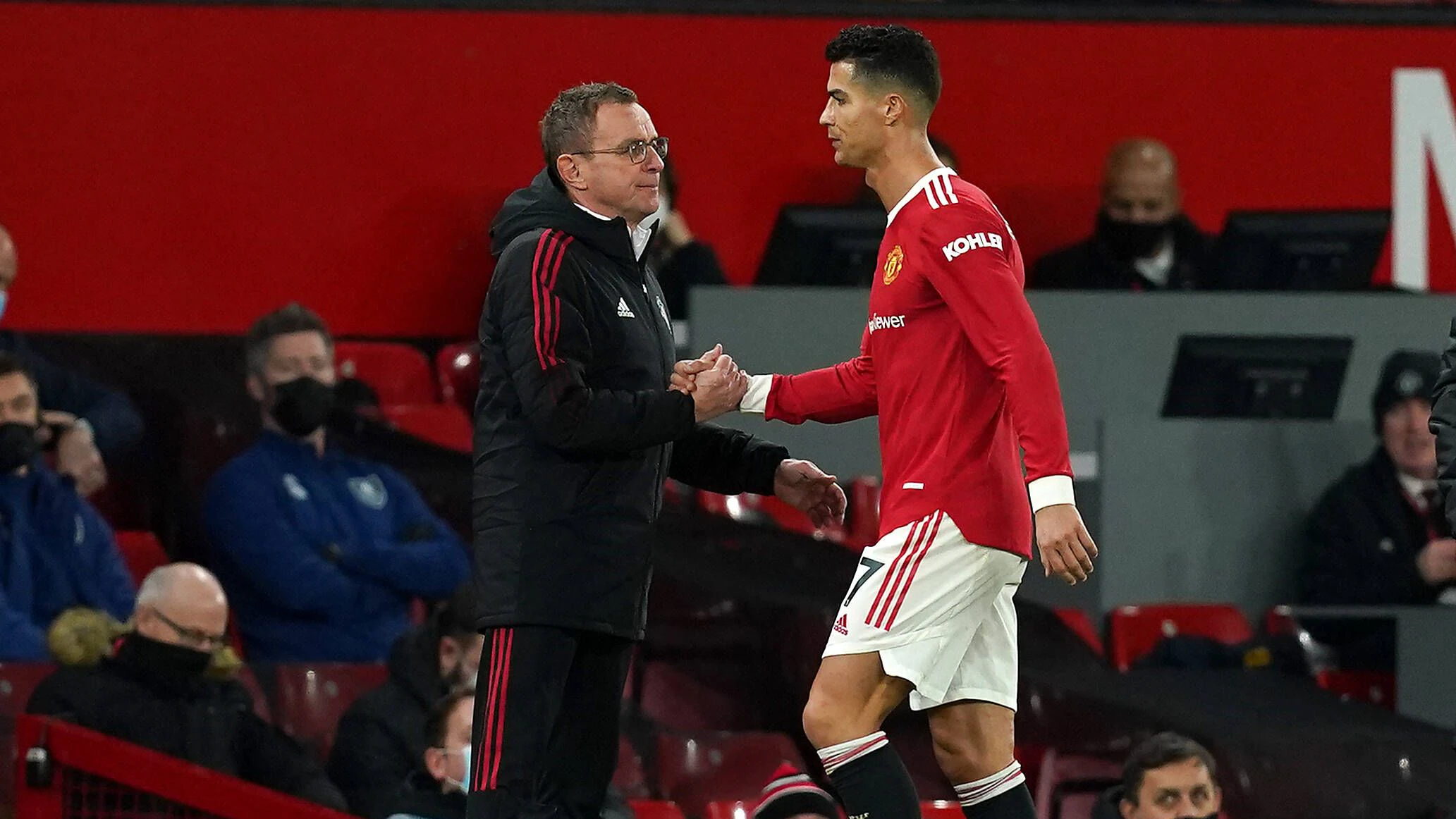 Cristiano Ronaldo spricht über Coach Ralf Rangnick. 