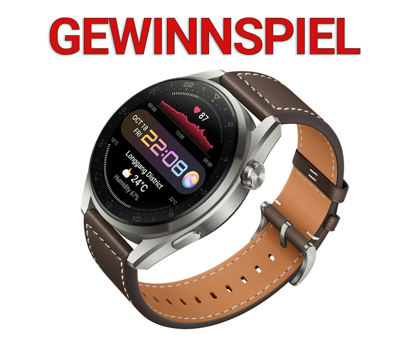 <em>"Heute"</em> verlost eine Huawei Watch 3 Pro.