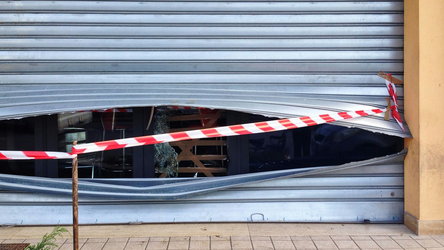 Italy, November 2013. Robbery in a shop. Shot with iPhone 5