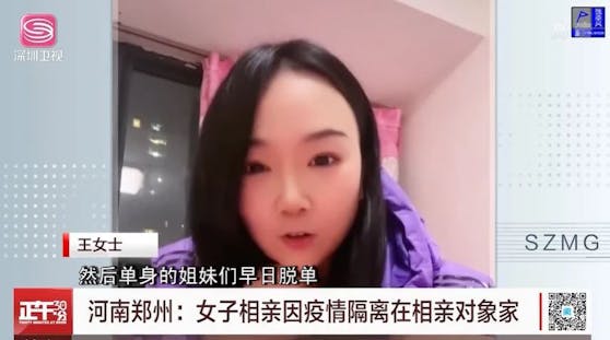 Die Chinesin Wang sitzt wegen eines plötzlichen Lockdown bei ihrem Blind Date fest.
