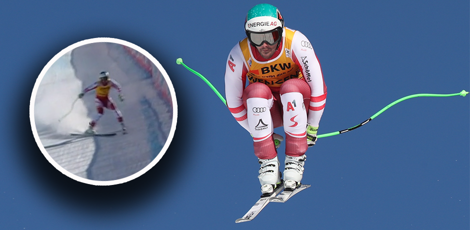 Vincent Kriechmayr legte in Wengen einen Pflug-Schwung ein. 