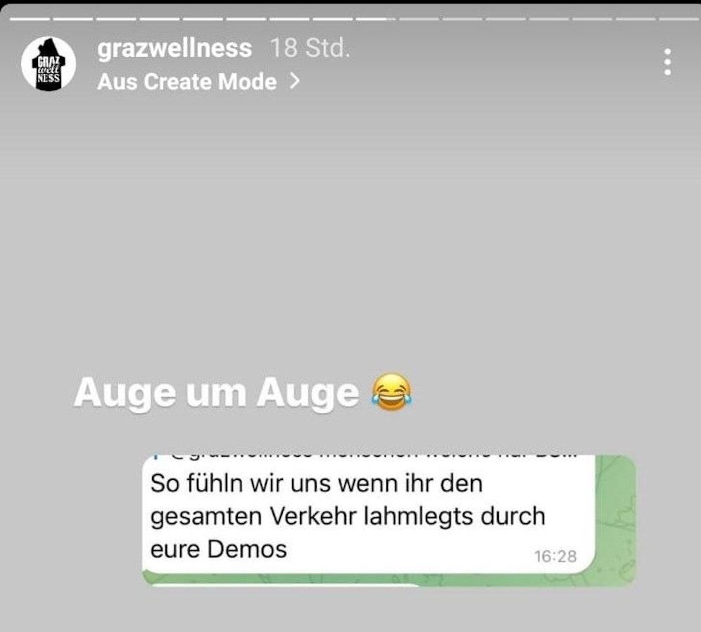 Die Rache-Aktion von grazwellness war ein voller Erfolg. 
