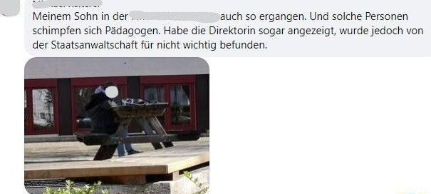 Voitsberg ist kein Einzelfall - auch in NÖ schrieb ein Bub draußen einen Test.