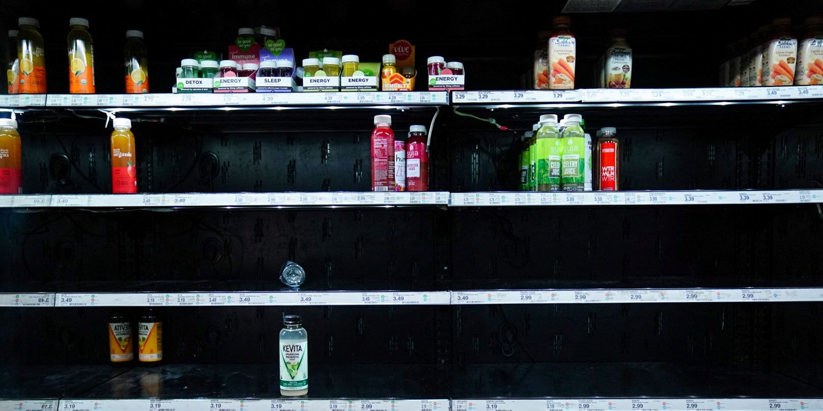 In vielen Supermarktregalen quer durch die USA herrscht derzeit gähnende Leere.